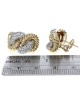 David Yurman Vintage Diamond Pave Crossover Earrings